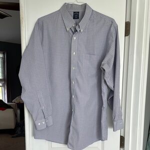 Men's Brooks Brothers  Casual Button Down Shirt 17.5, 34/35 length like new